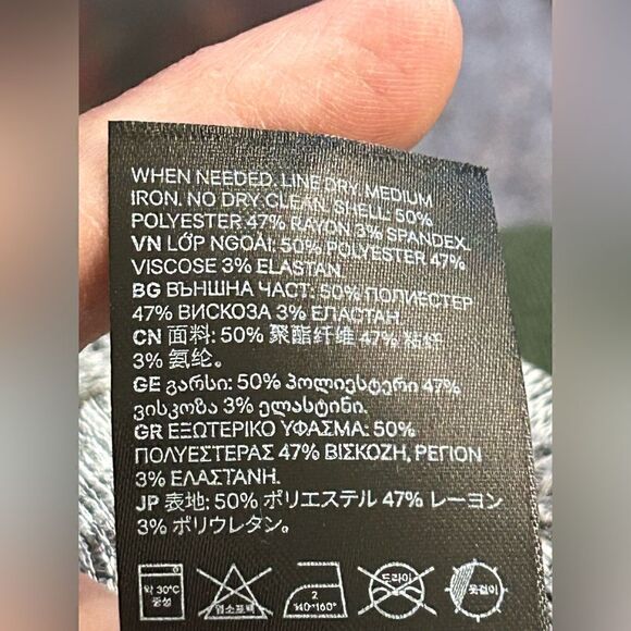 Divided H&M Womens Open Front Cardigan Size Small Gray Side Slit Long Sleeve - Picture 6 of 6